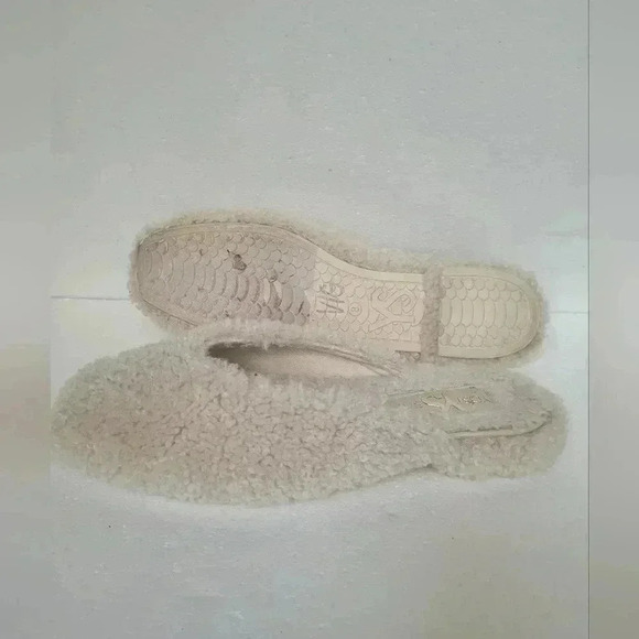 Yosi YS Samra flats Jessy Shearling Mule in Ivory size 8 - Picture 2 of 12